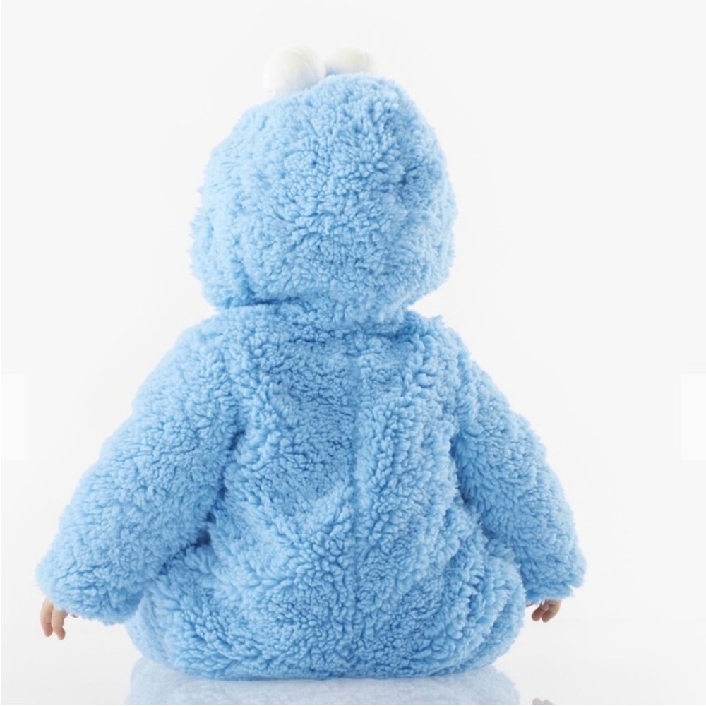 Blue Fuzzy Kids One Piece - Picture 2 of 8